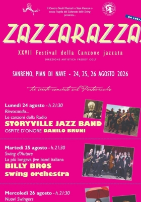 24 agosto 2026 - Sanremo (IM) ore 21:30 - Storyville Jazz Band
